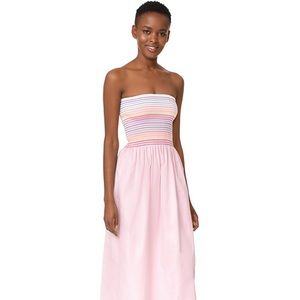 Pink striped Petersyn Carrington strapless dress